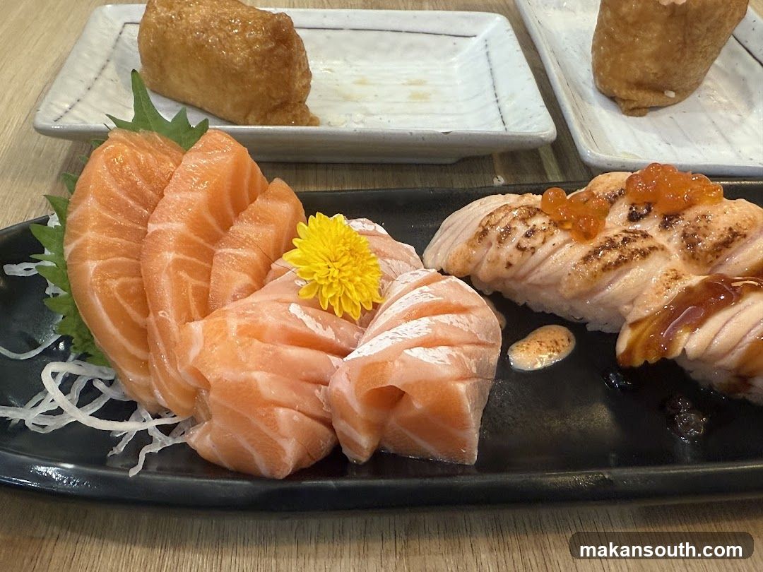 Salmon Sashimi and Sushi