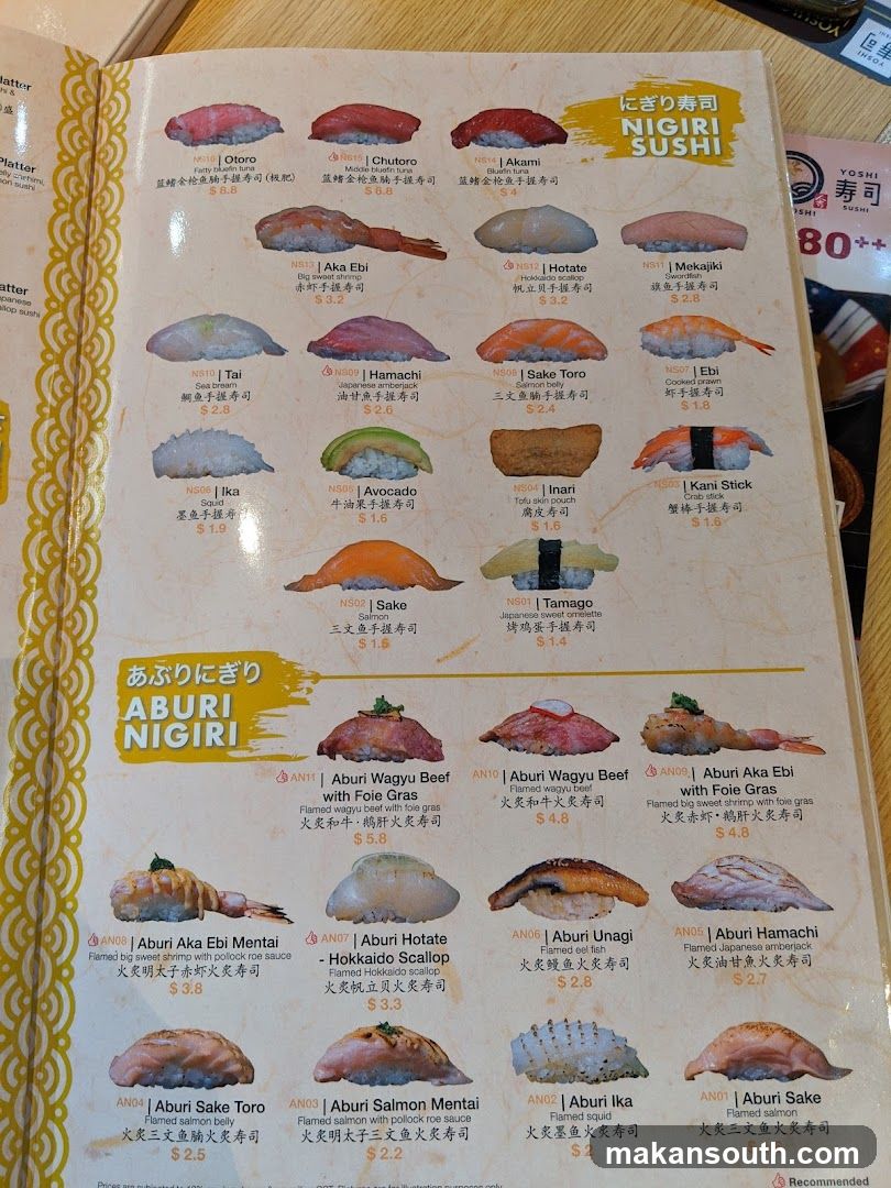 NIGIRI SUSHI & ABURI NIGIRI