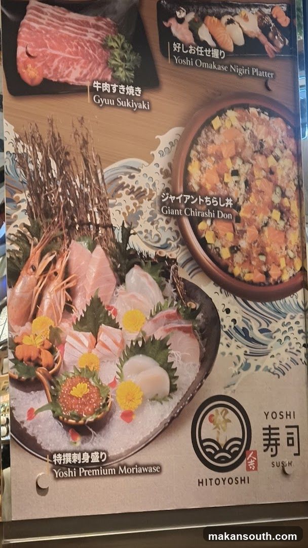YOSHI SUSHI Menu