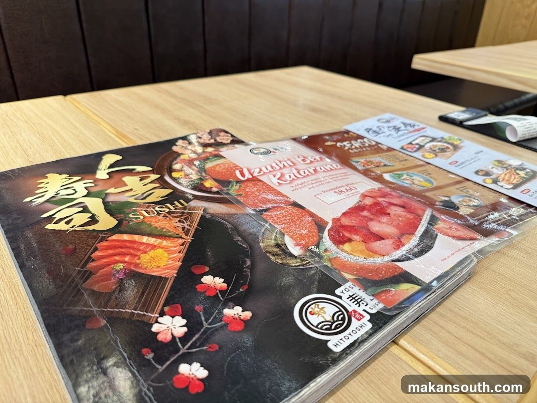 Hitoyoshi Sushi Menu