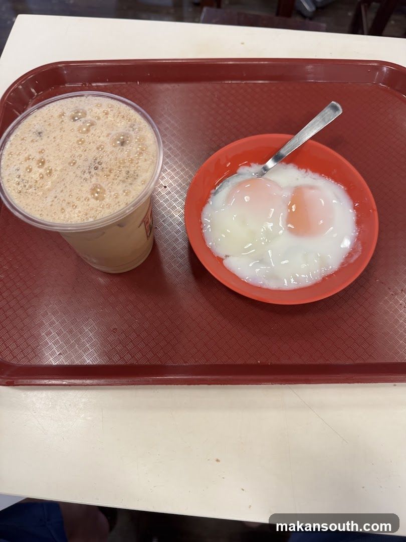 Soft-boiled eggs and coffee