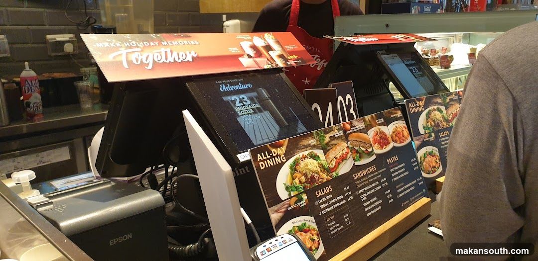 Cafe Counter with Menu Displays