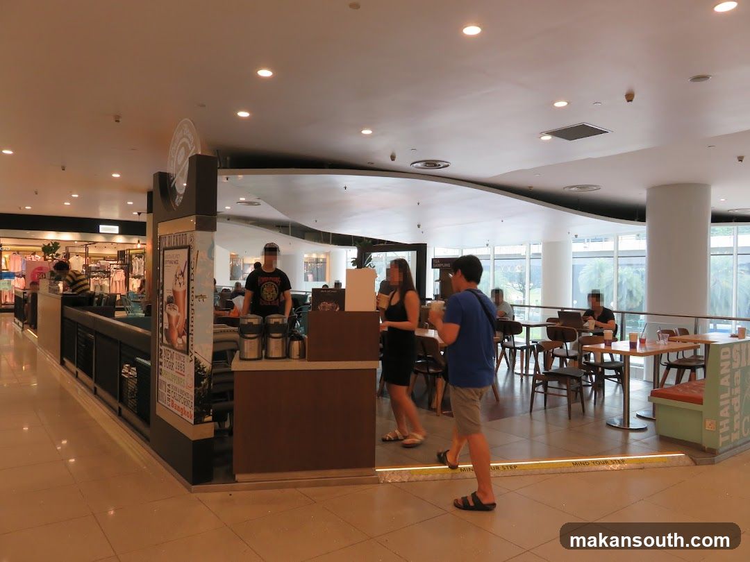 Cafe Interior with Customers