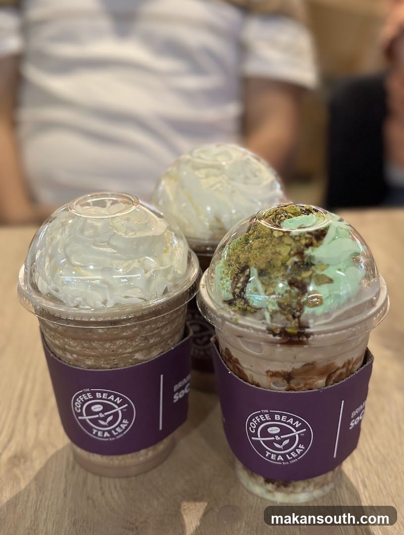 Three Iced Coffee Drinks
