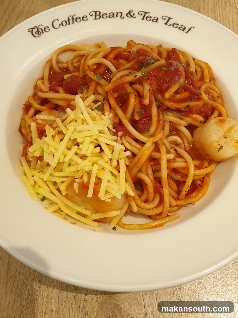 Spaghetti with Tomato Sauce and Cheese