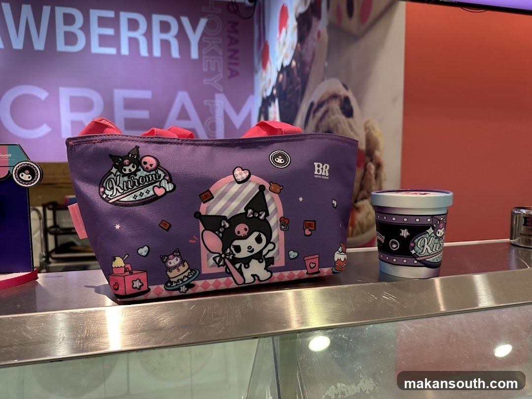Kuromi Themed Merchandise and Ice Cream Cup