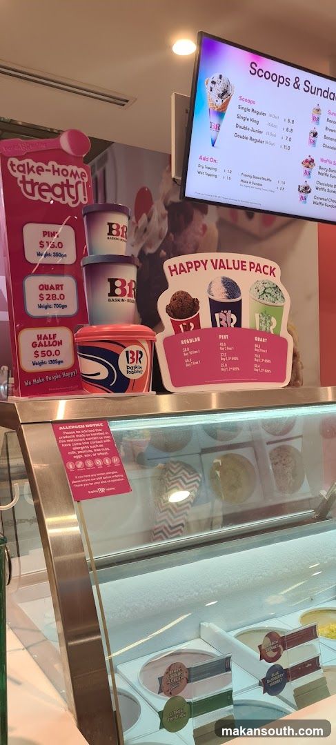 Baskin Robbins Ice Cream Display
