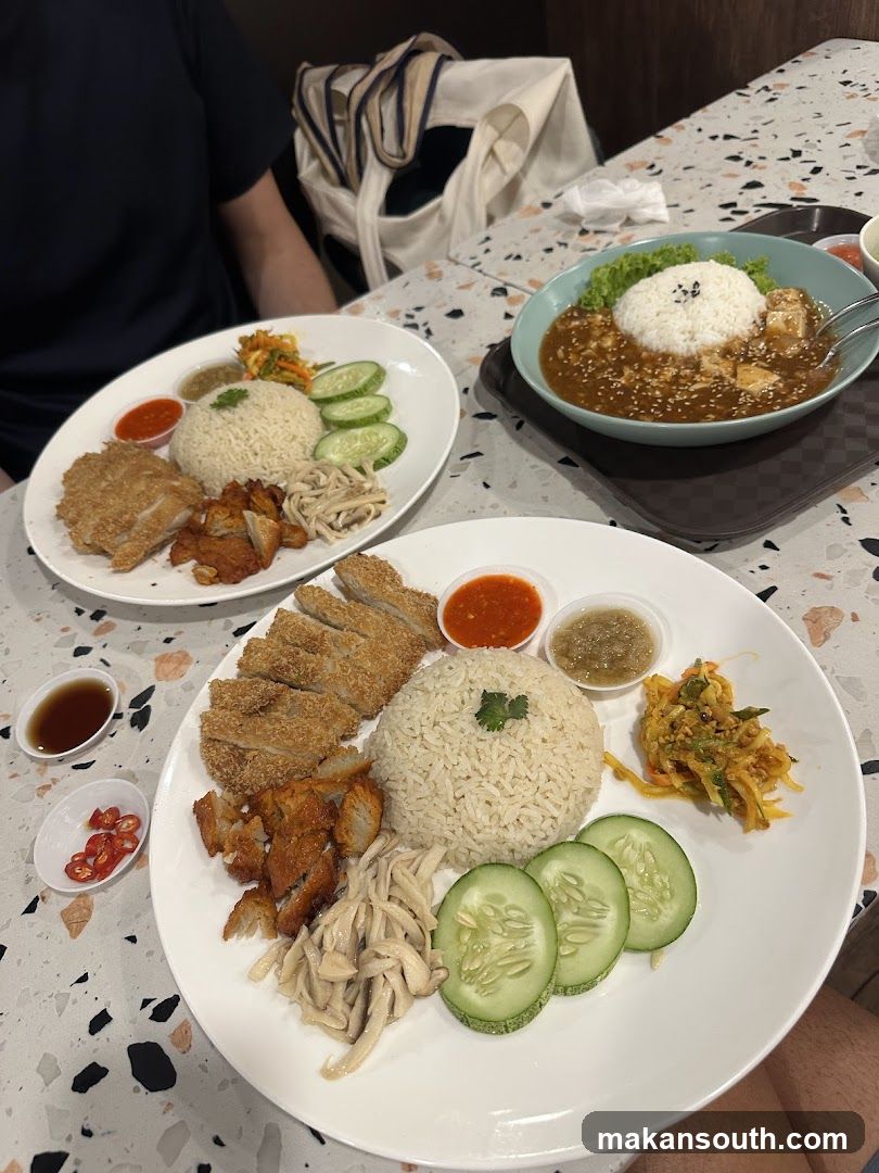 Hainanese Chicken Rice and Curry Rice