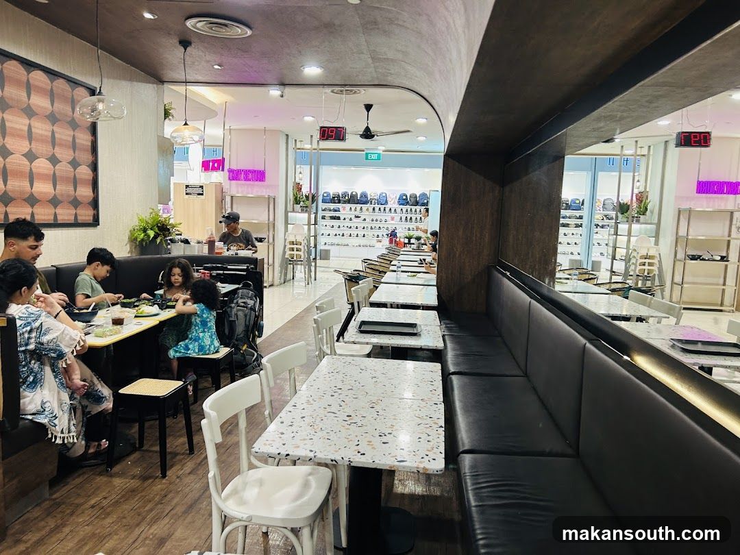 Restaurant Interior with Diners
