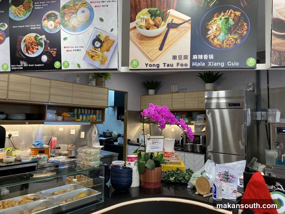 Restaurant Counter with Menu Displays