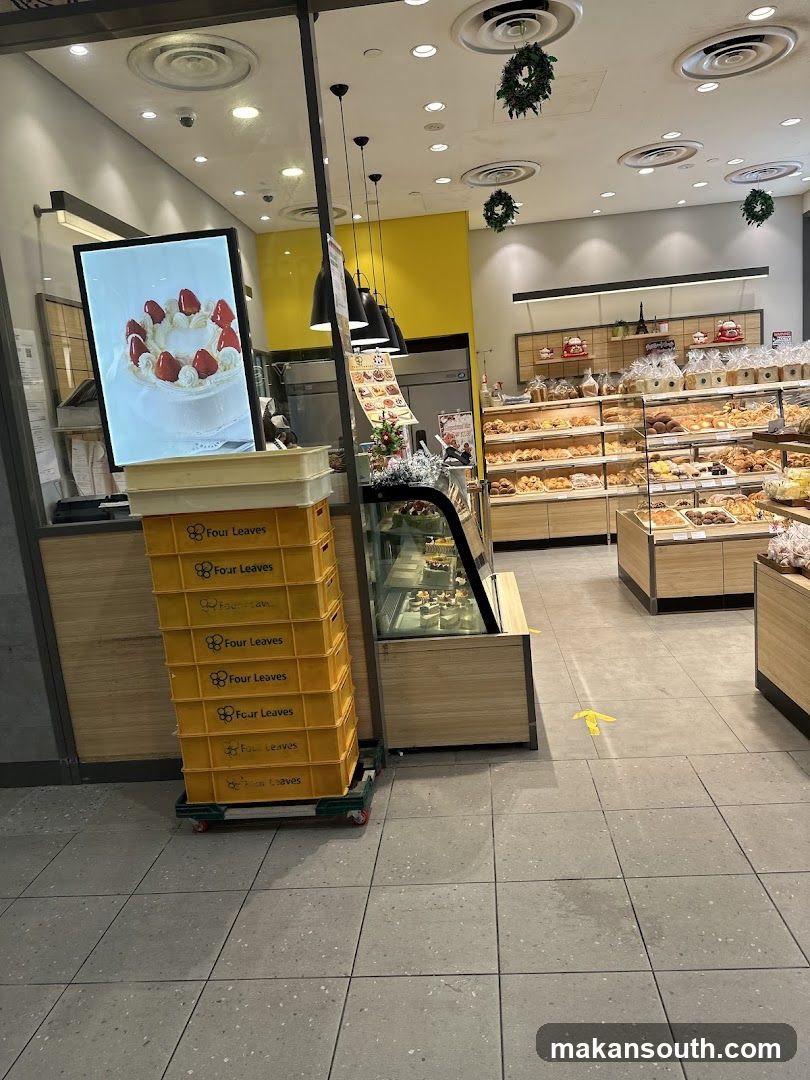 Bakery Interior with Display Cases