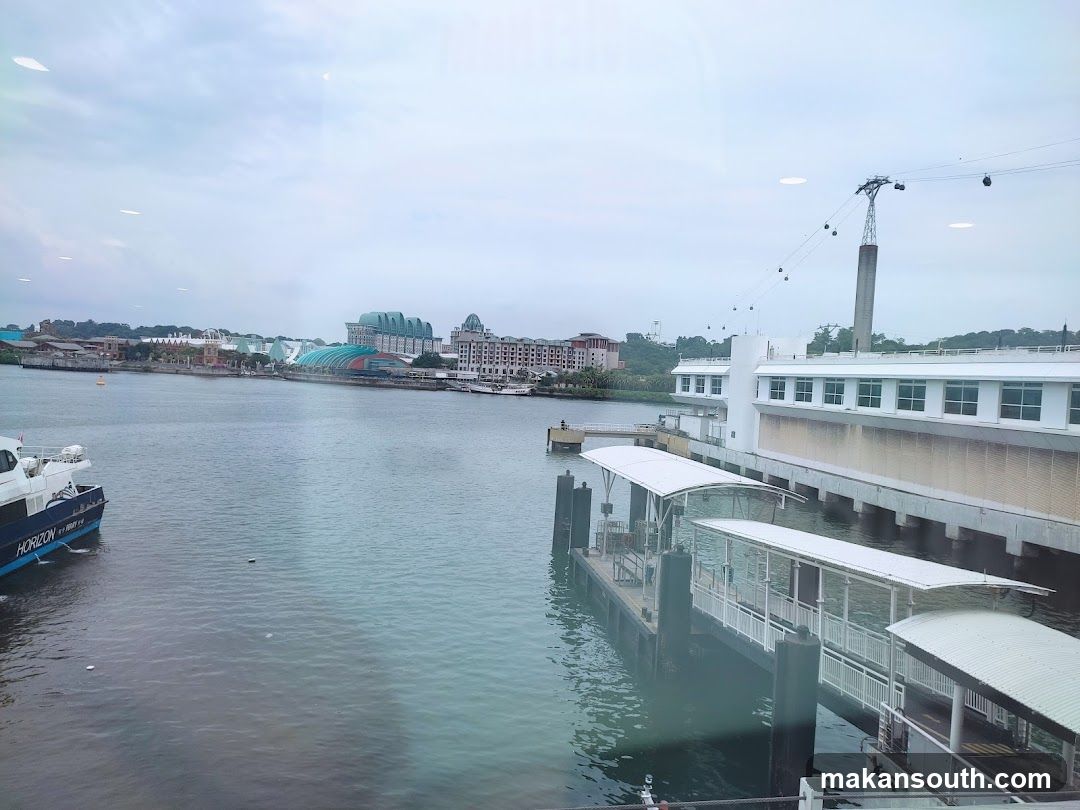 Harbor with Ferry and Cable Cars
