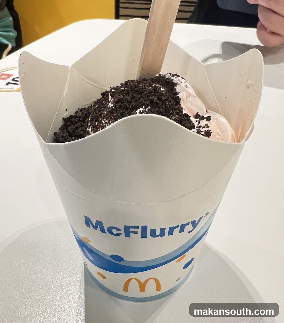 McFlurry with Oreo Crumble