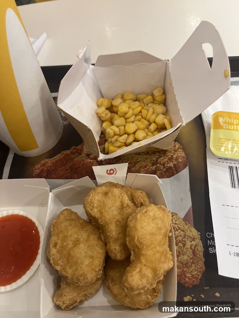 Chicken Nuggets and Corn
