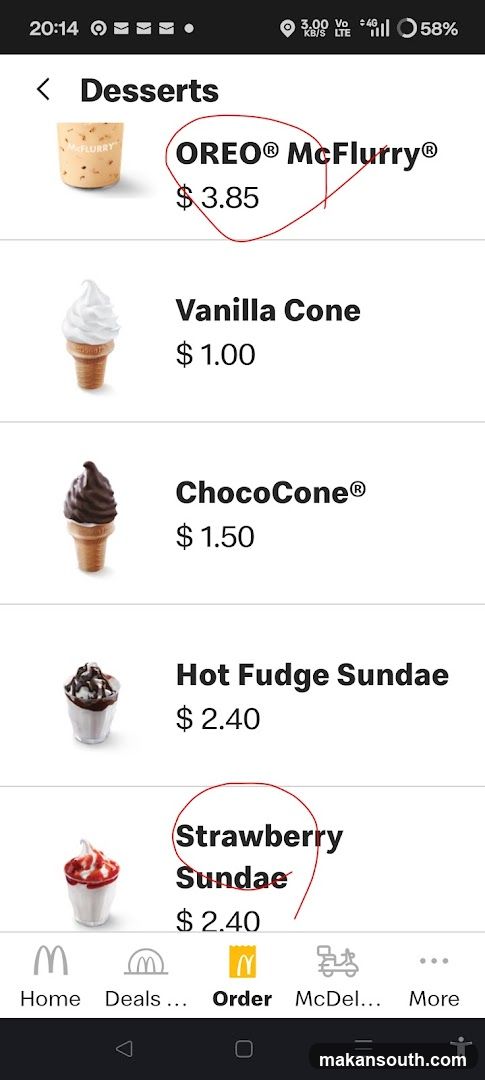 Desserts