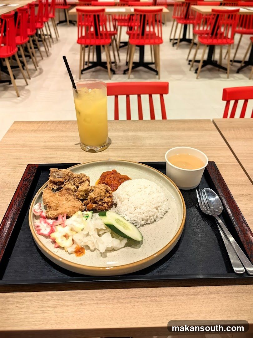 Fried Chicken Meal with Drink