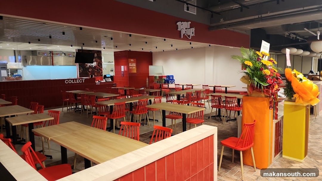 Restaurant Interior with Seating and Counter