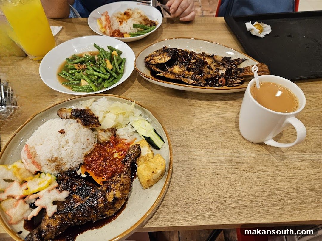 Meal with Grilled Chicken and Fish