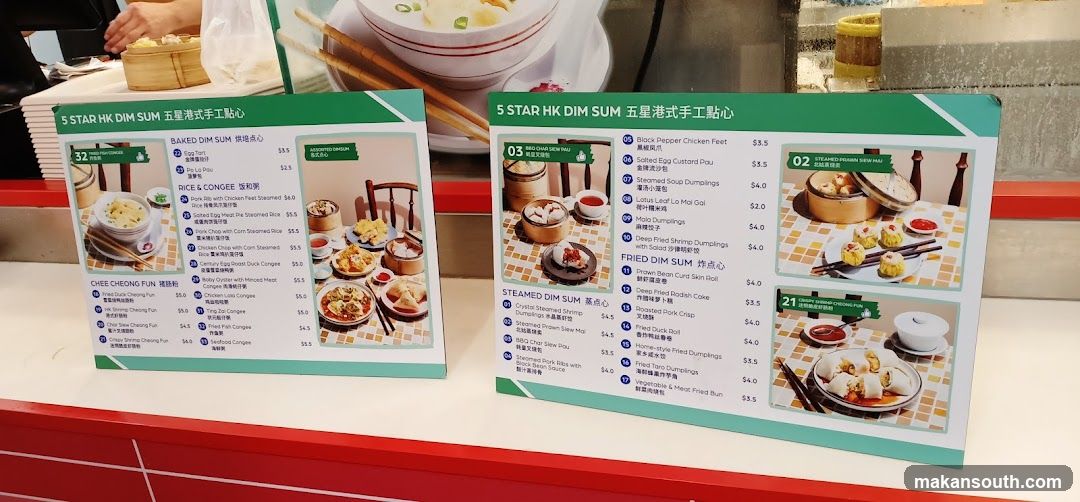 Restaurant Menu and Food Display