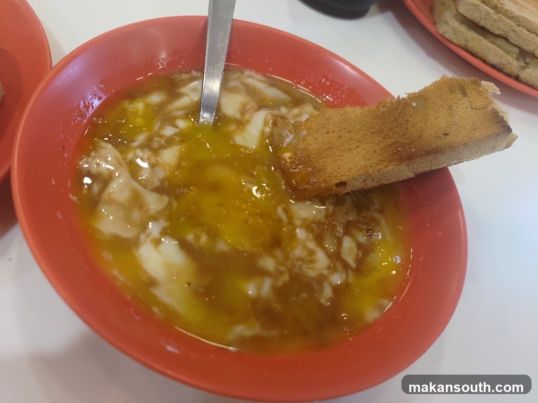 Soft-boiled eggs with toast