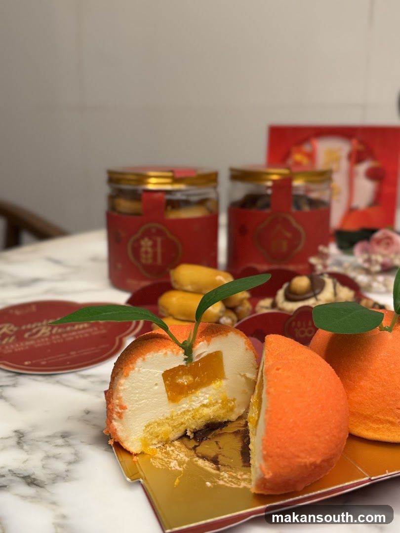 Orange-shaped Mousse Cakes
