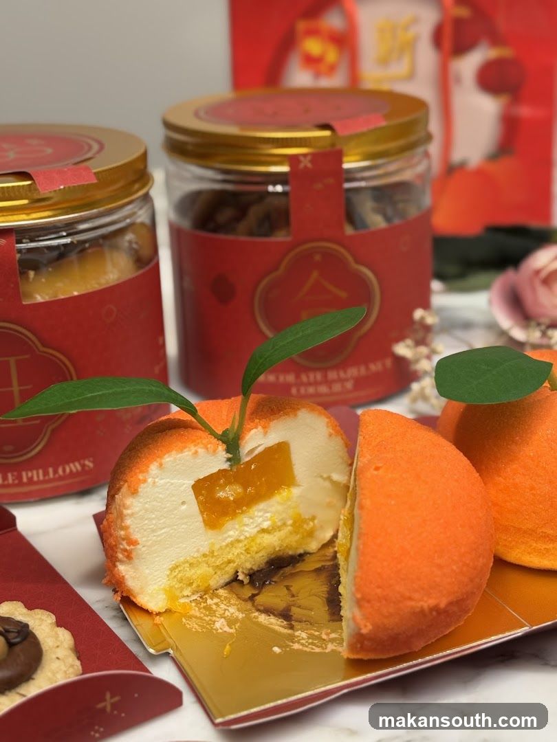 Orange Mousse Cake and Cookies