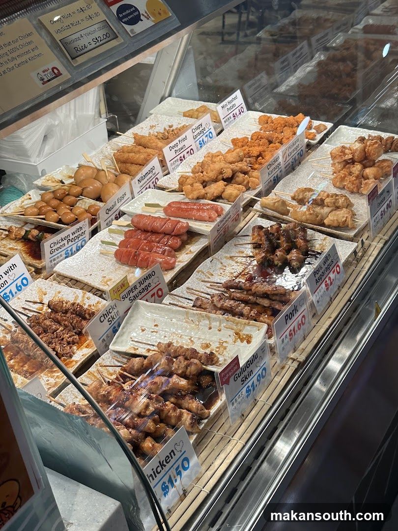 Fried Skewers and Sausages