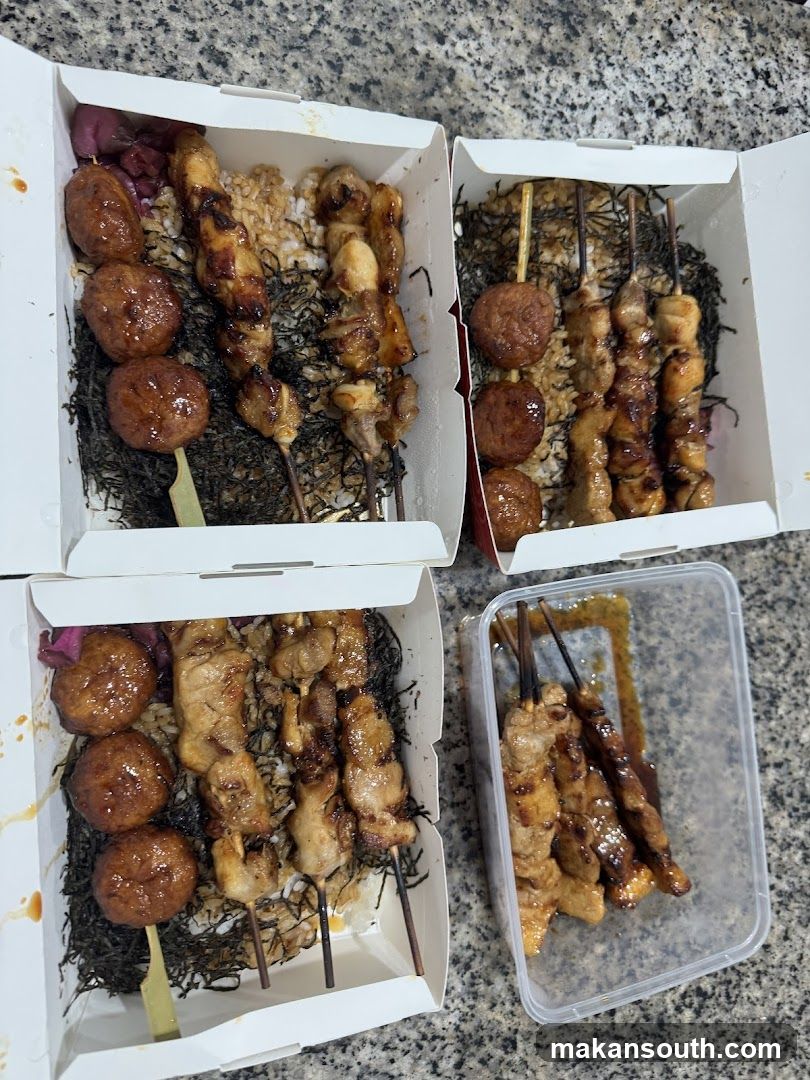 Food preparation at a food stall