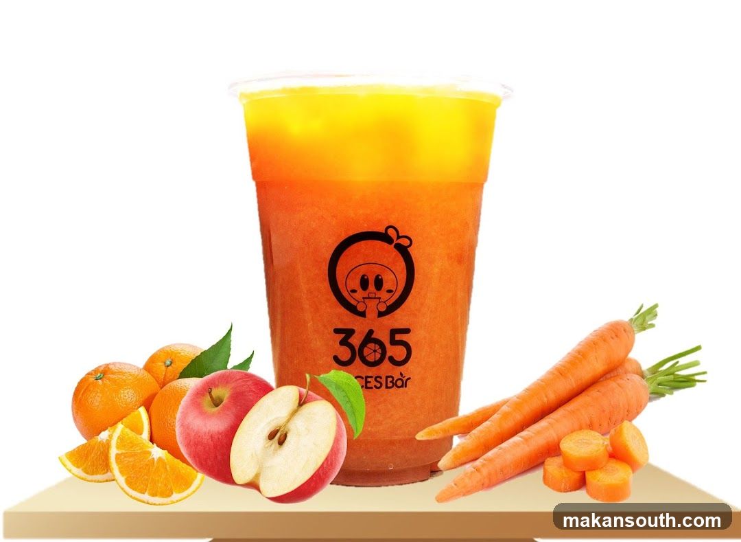 Juice with fruits and vegetables
