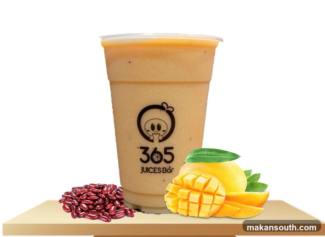 Mango Smoothie with Red Beans