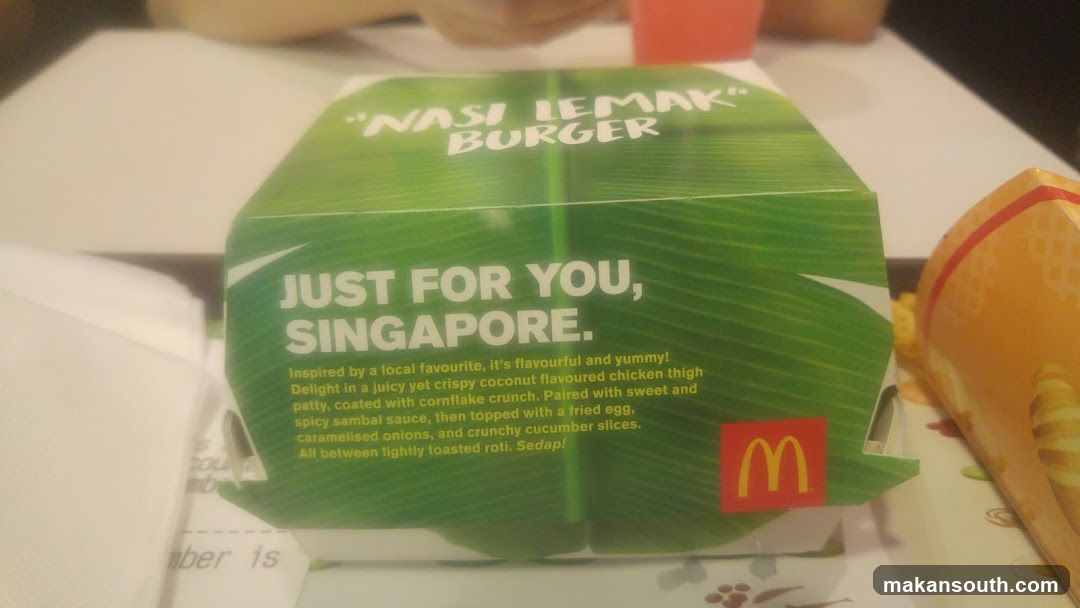 Nasi Lemak Burger Packaging