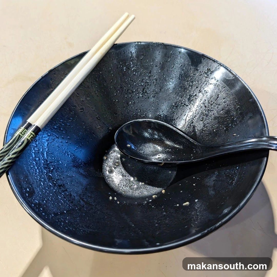 Empty Ramen Bowl