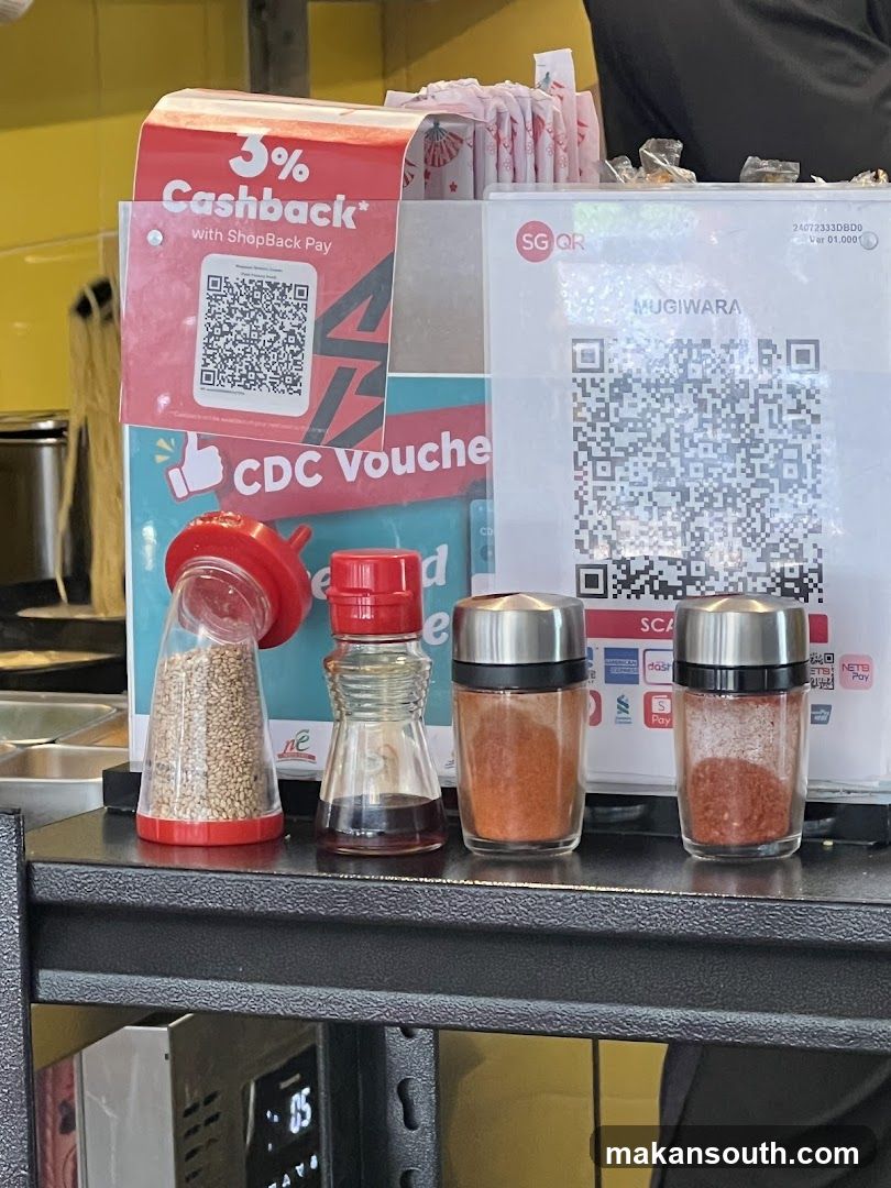 Condiments and Payment Information