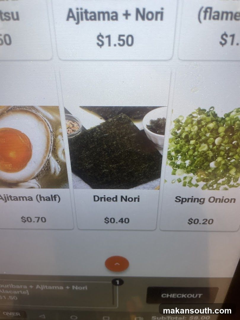 Menu Items