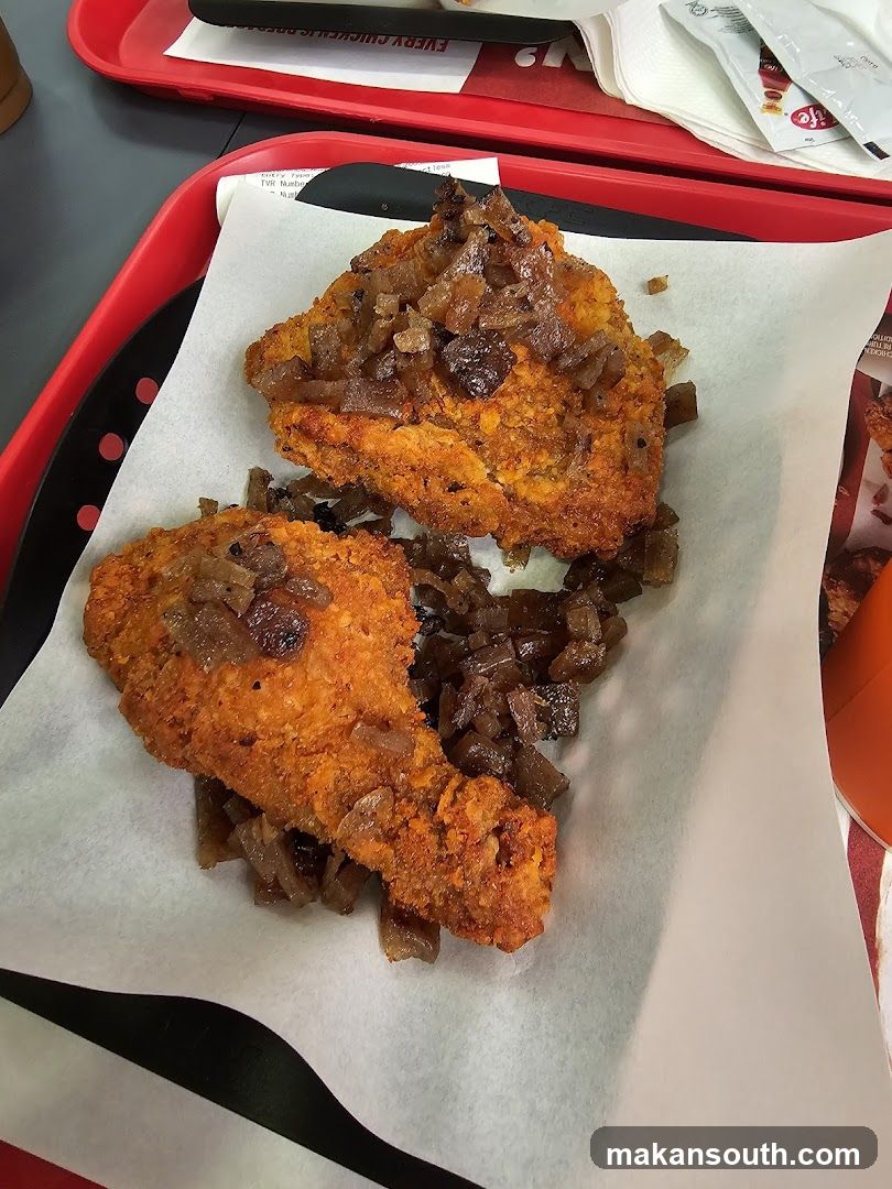 Fried Chicken with Onions