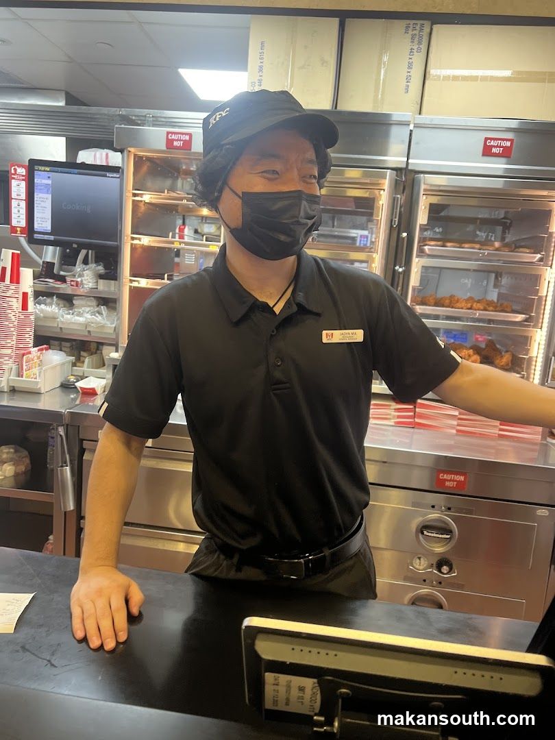 KFC Employee at Counter