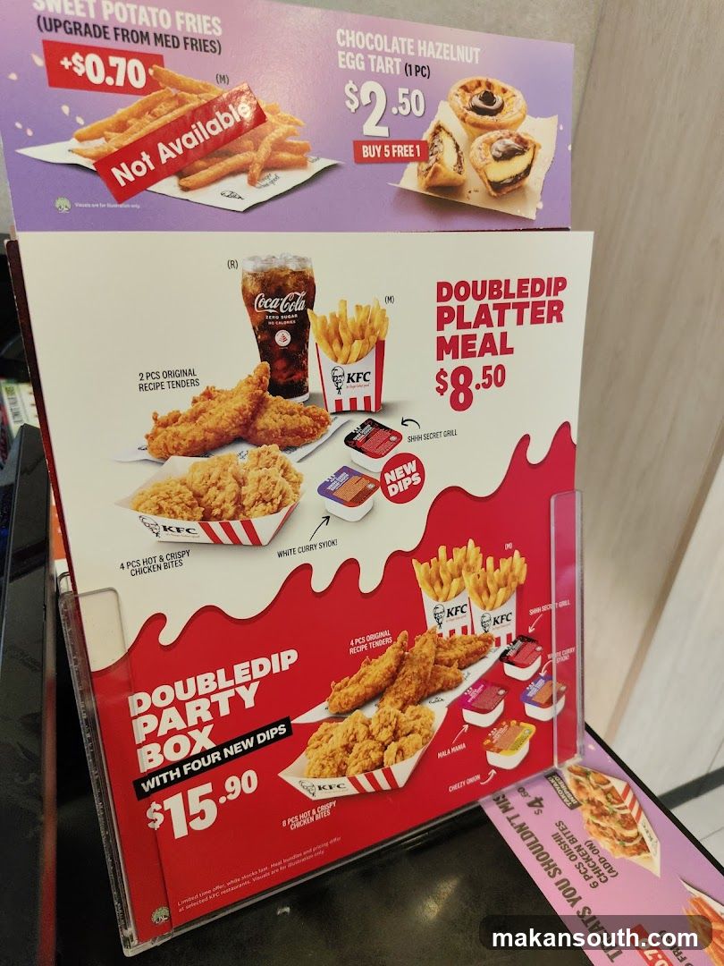 KFC Menu Display