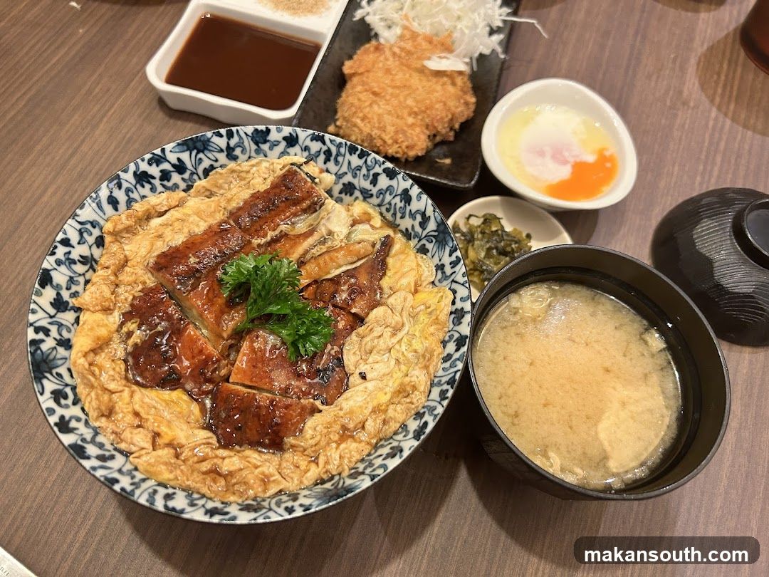 Unagi Donburi with Sides