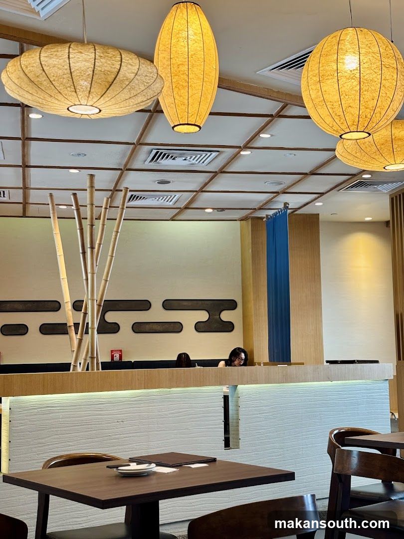 Restaurant Interior with Bamboo Decor