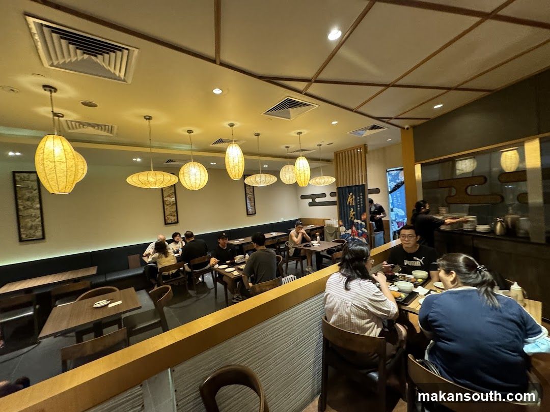Restaurant Interior with Patrons
