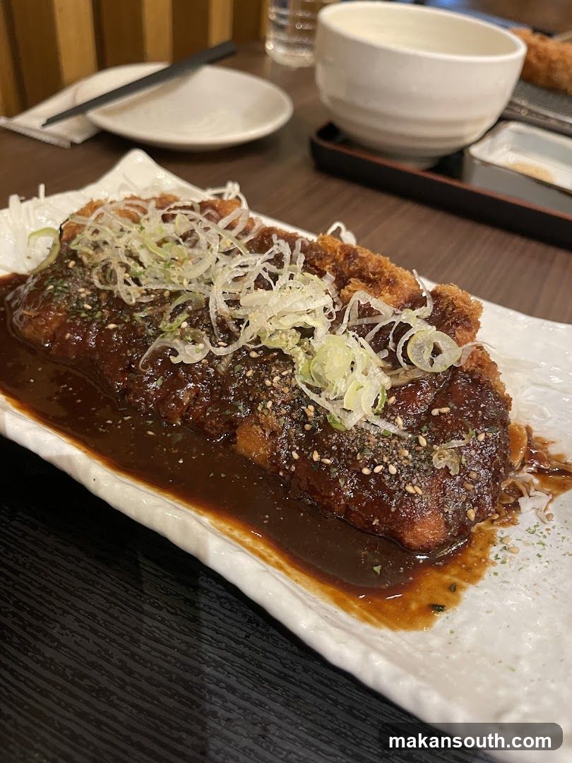 Tonkatsu with sauce