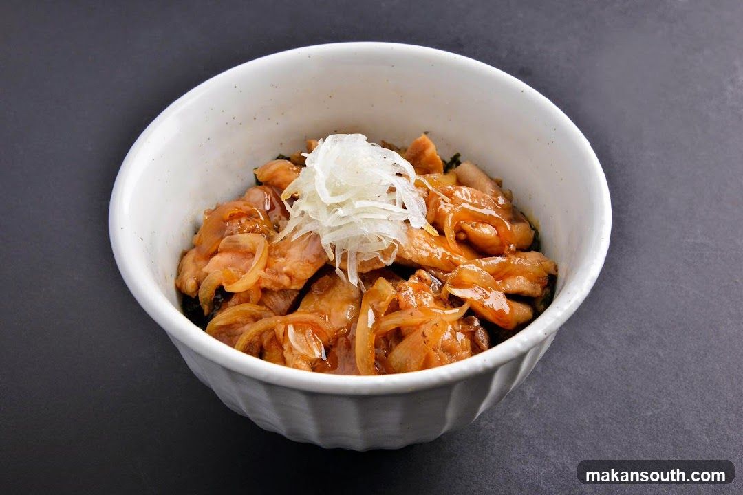 Chicken and Onion Rice Bowl