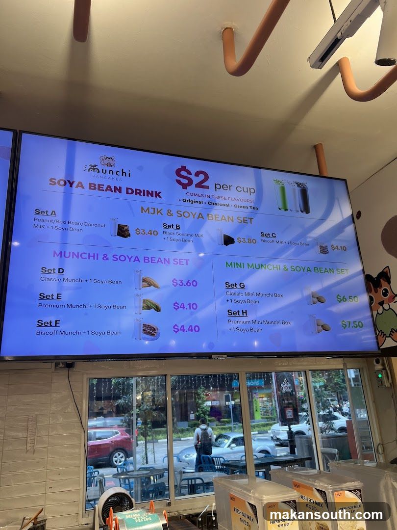 Munchi Pancakes Menu