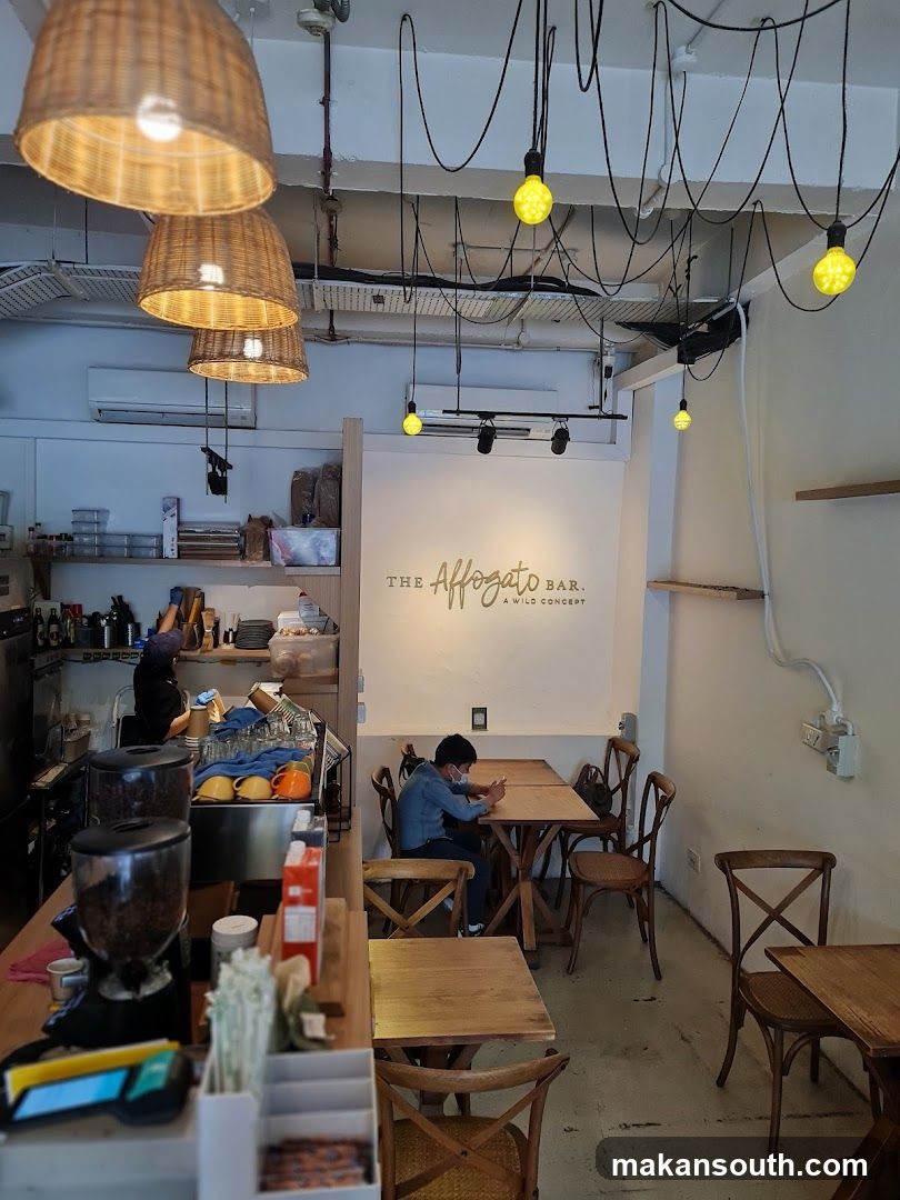 Interior of a cafe