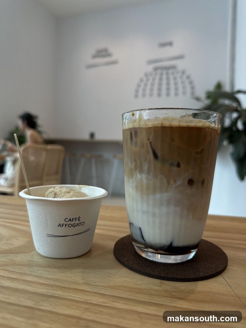 Iced Coffee and Affogato