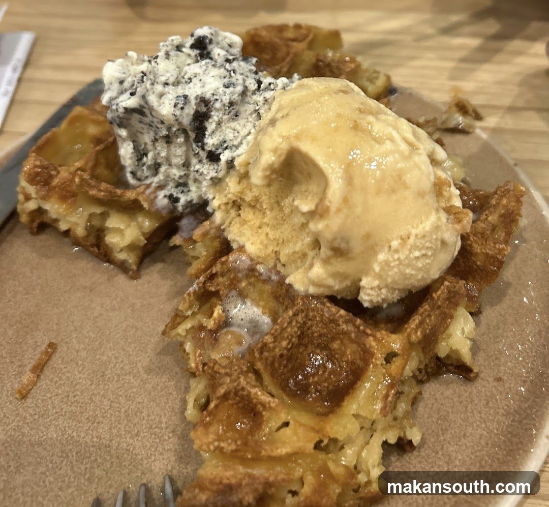 Waffles with Ice Cream