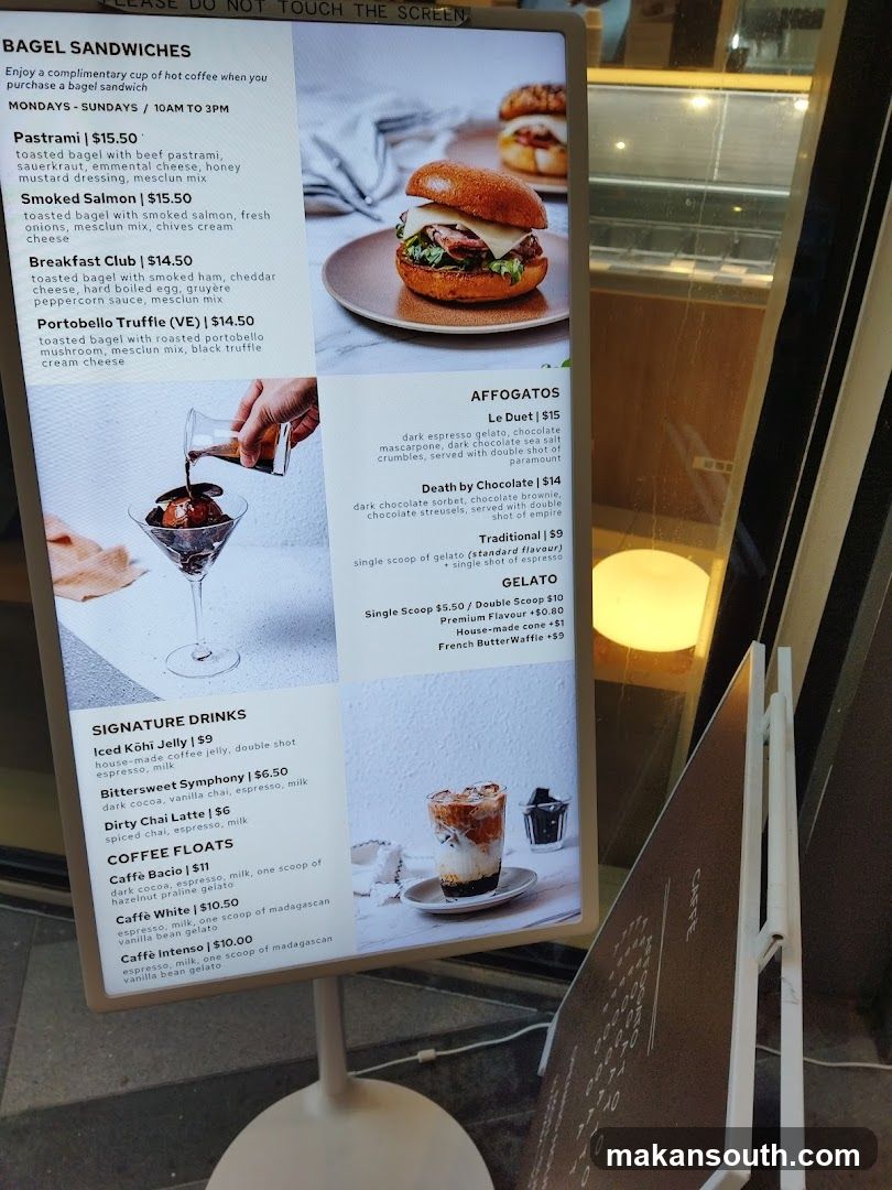 Bagel Sandwiches, Affogatos, Gelato, Signature Drinks, Coffee Floats