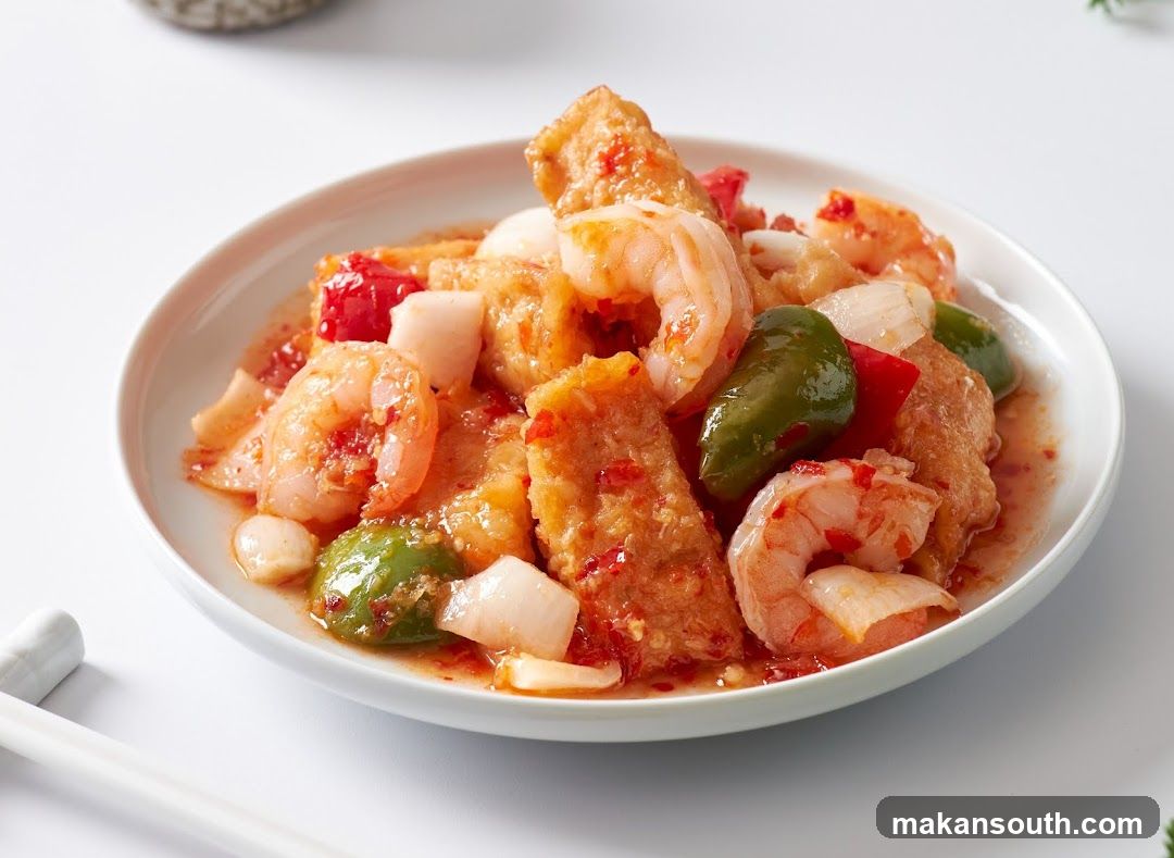 Sweet and Sour Shrimp Dish