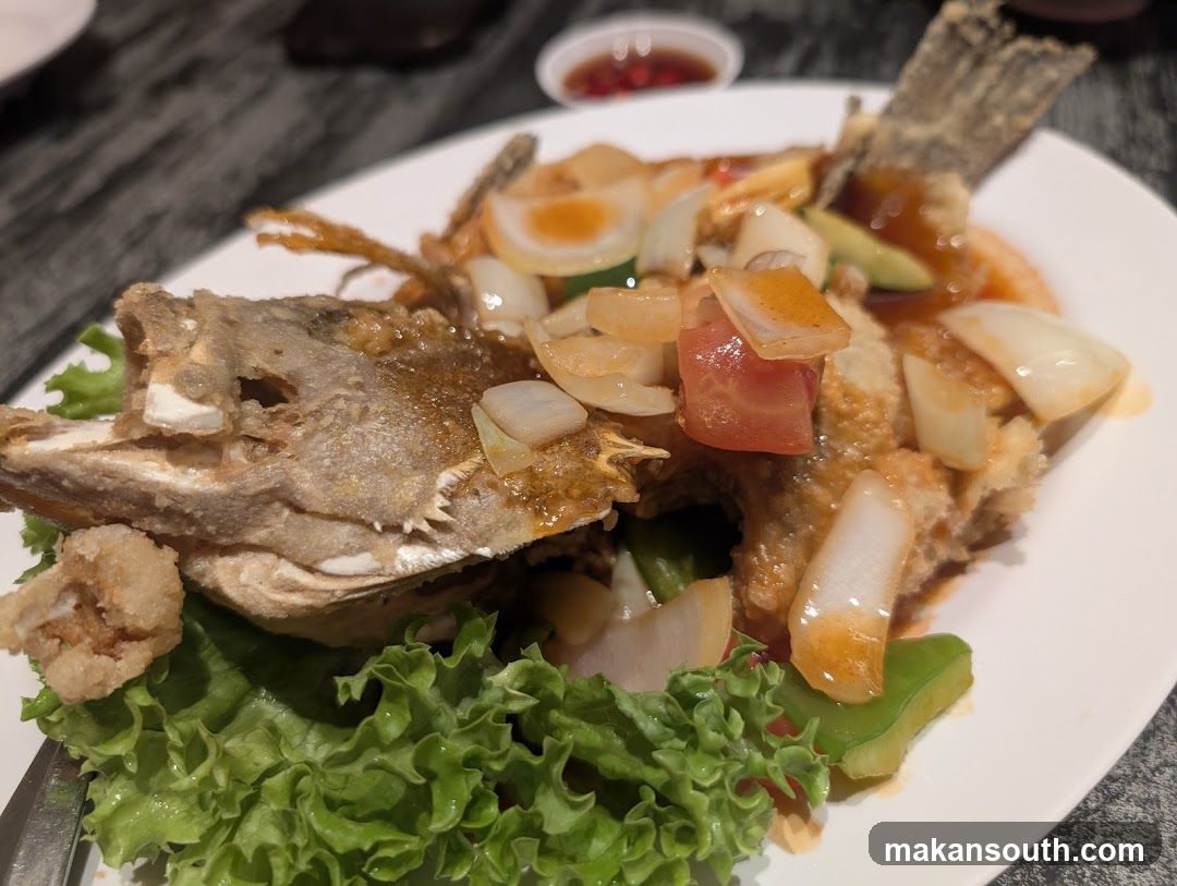 Whole Fried Fish with Sweet and Sour Sauce