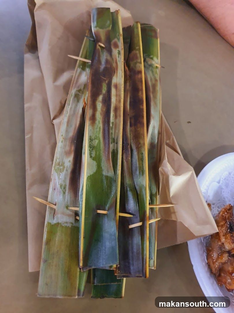 Grilled Food Wrapped in Leaves
